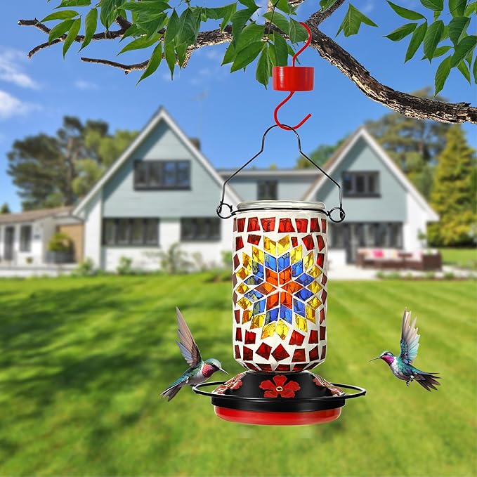 What is a mosaic hummingbird feeder