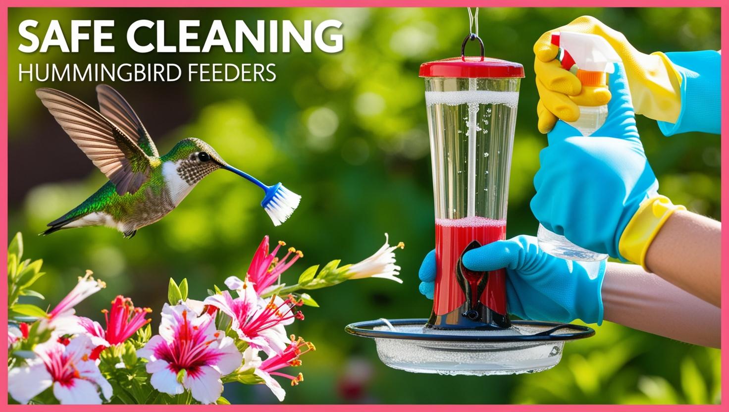 How to Clean Hummingbird feeders safely