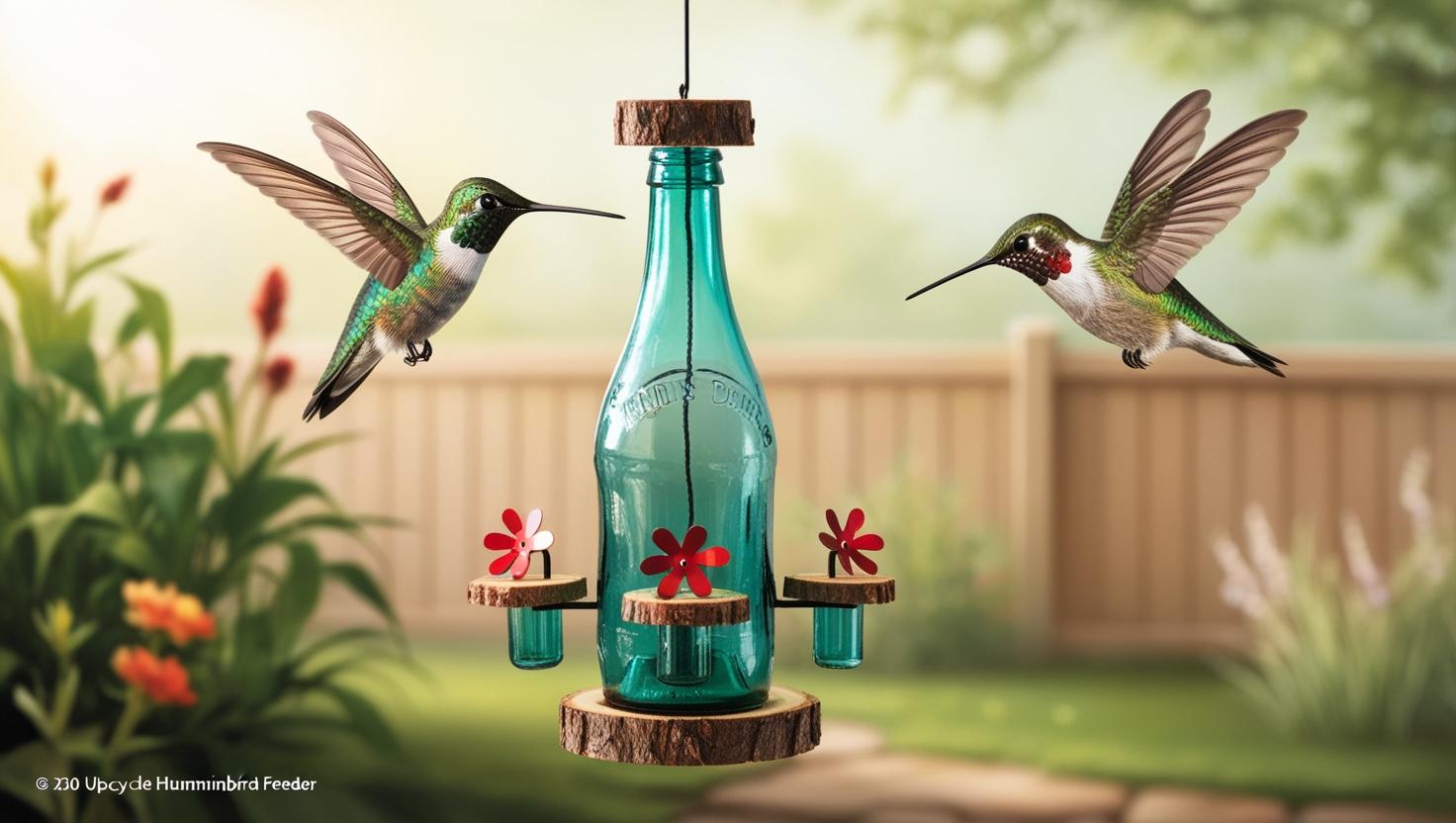 Upcycled Hummingbird Feeder, DIY Wine Bottle Hummingbird Feeder